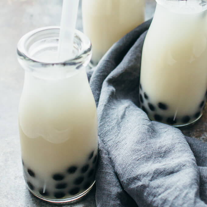 Vanilla Bubble Tea with Coconut Milk