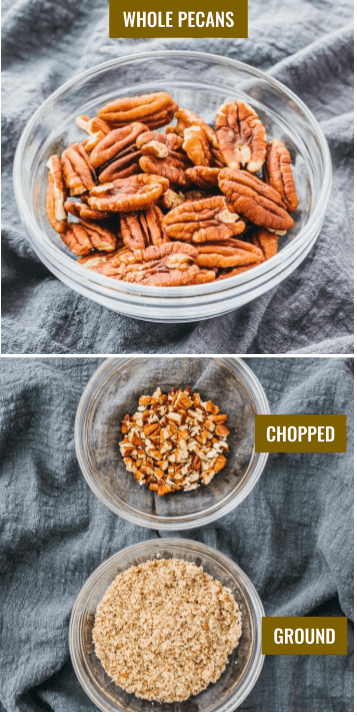 pecans that are whole vs chopped or ground