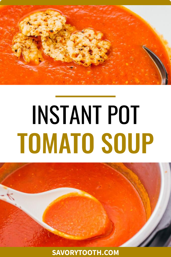 Instant Pot Tomato Soup With Basil